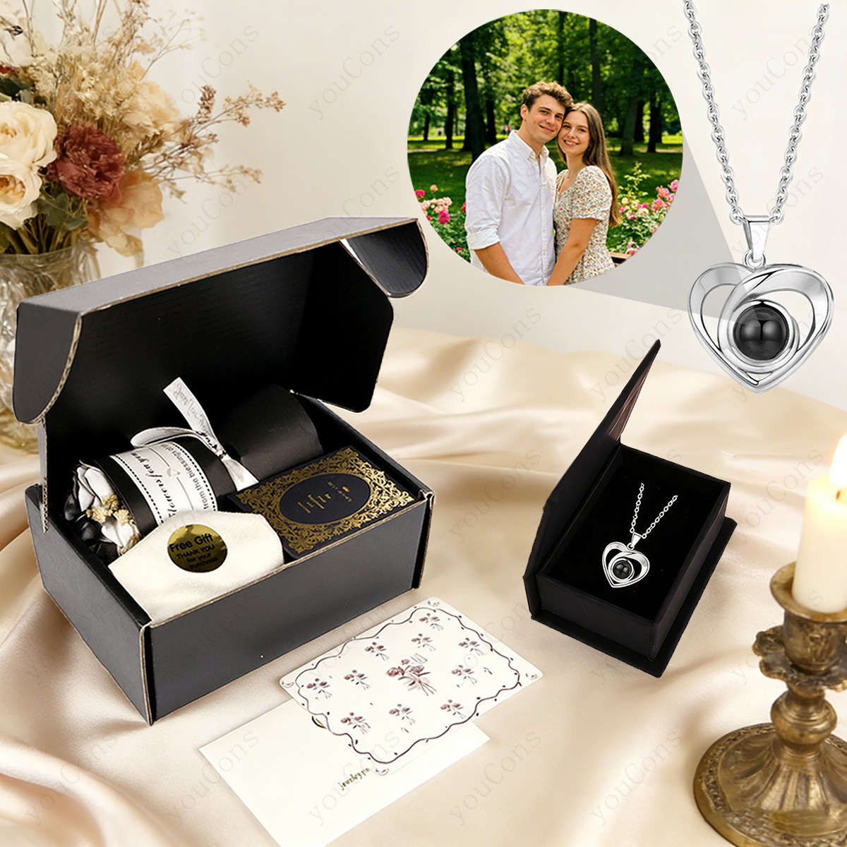 Custom Photo Book - Custom Color Photo Projection Necklace With
