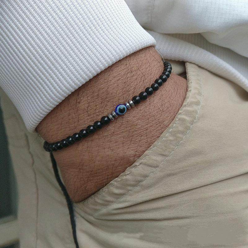 Coordinates Bracelet - Trendy 4mm Obsidian Hematite Natural Tiger