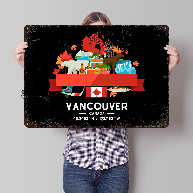Custom Map Poster - Vancouver City Map Printed Poster Customized