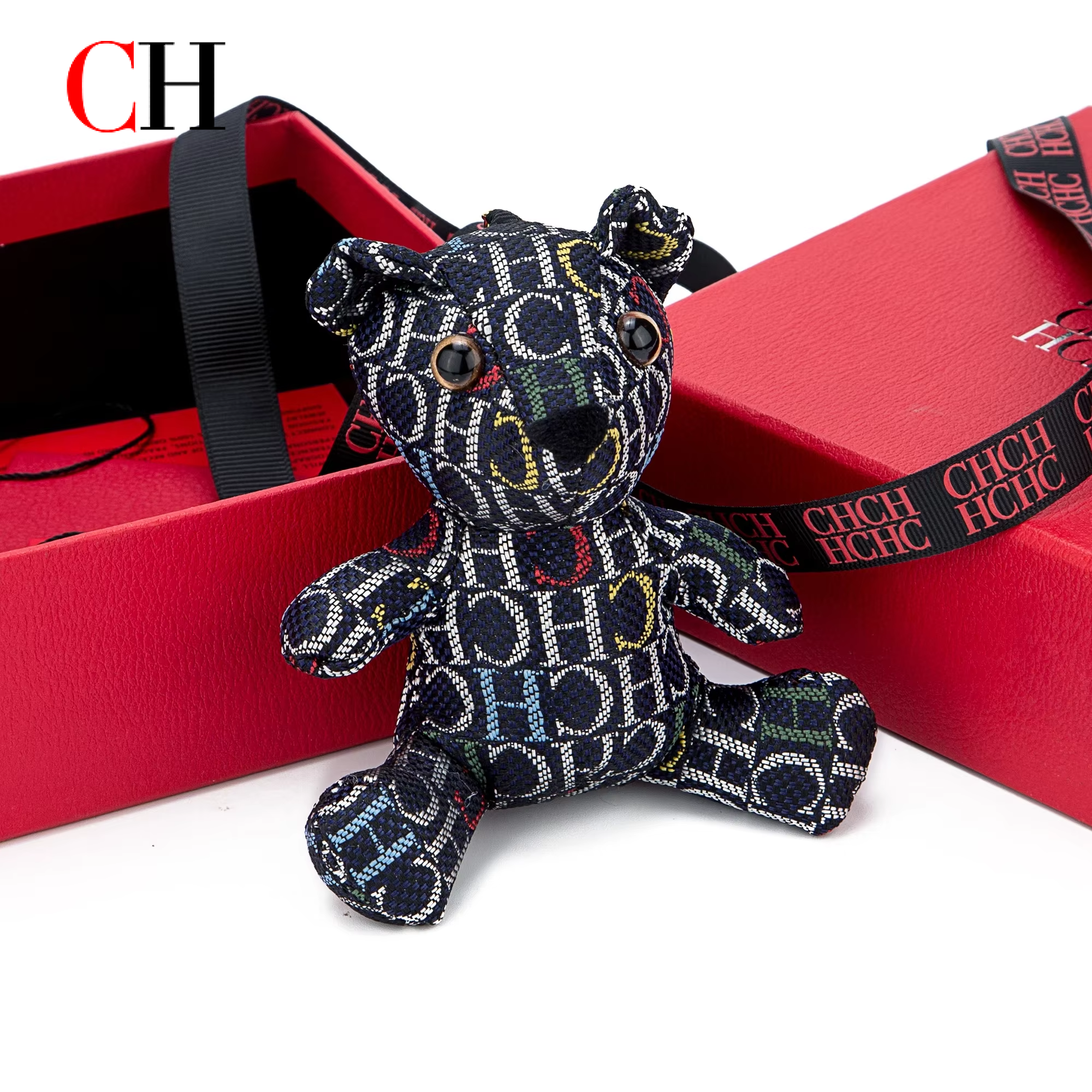 CH Bear Plush Keychain Monogra - Monogram Keychain Leather 评论和价格