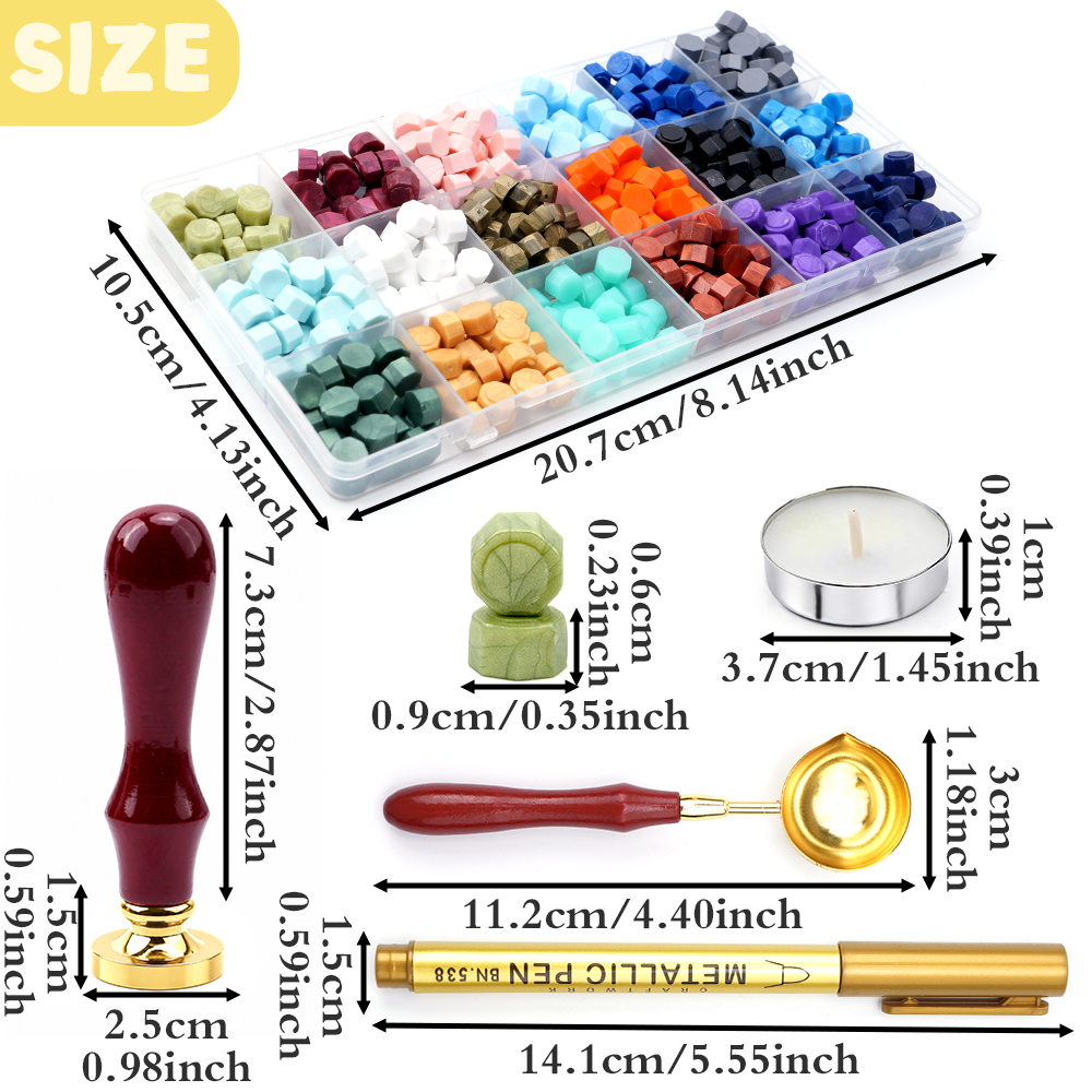 Letter M Wax Seal Stamp Kit wi - Wax Seal Letter Kit 评论和价格