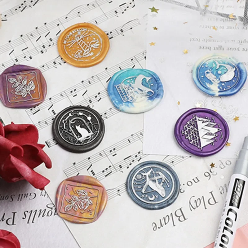 Retro Wax Seal Kit with Colore - Wax Seal Letter Kit 评论和价格