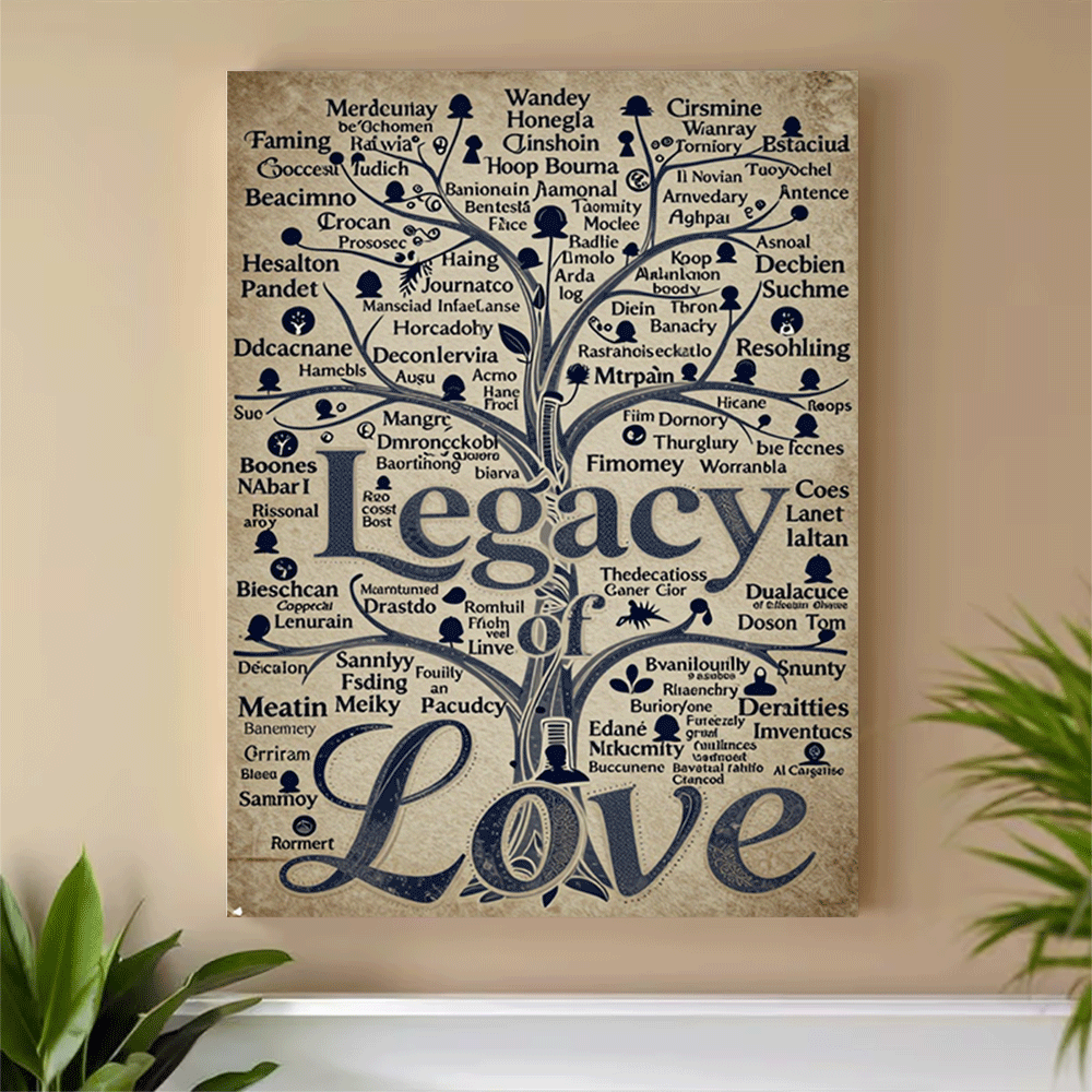1PC-Unframed Canvas poster wal - Family Tree Print 评论和价格