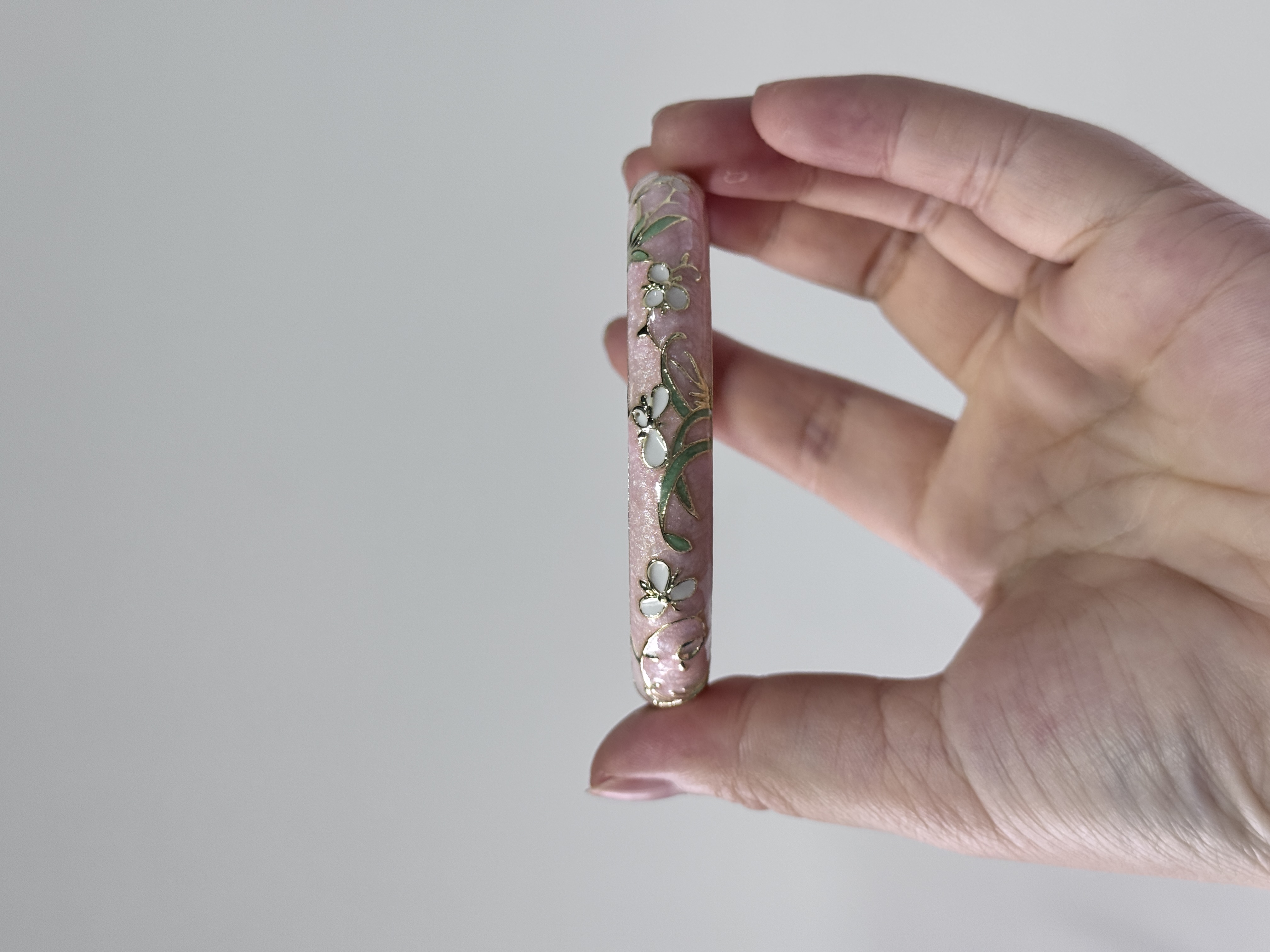 Open cuff bangle Enamel floral - Coordinates Bracelet 评论和价格