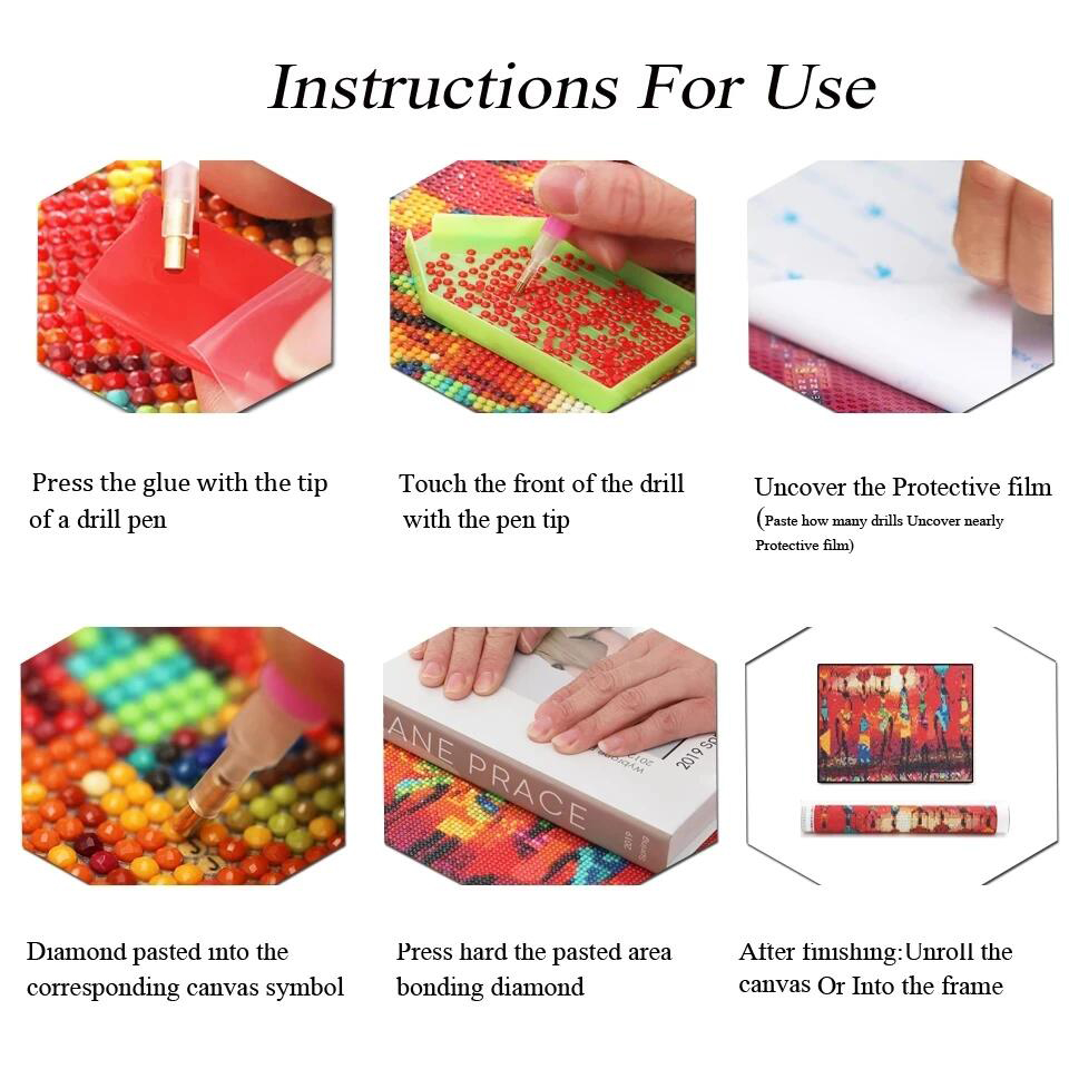 Frameless,5D DIY Full Square D - Photo Mosaic Print 评论和价格