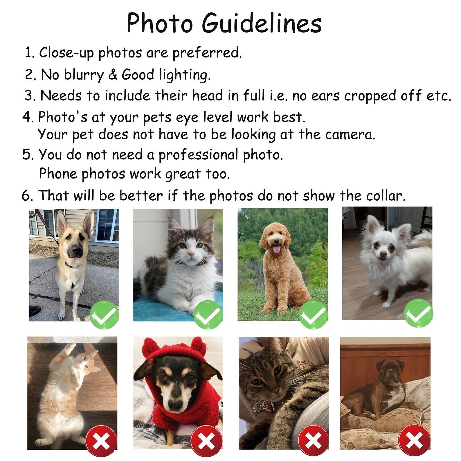 1PC Custom Dog Cat Portrait 2D - Pet Portrait Custom 评论和价格
