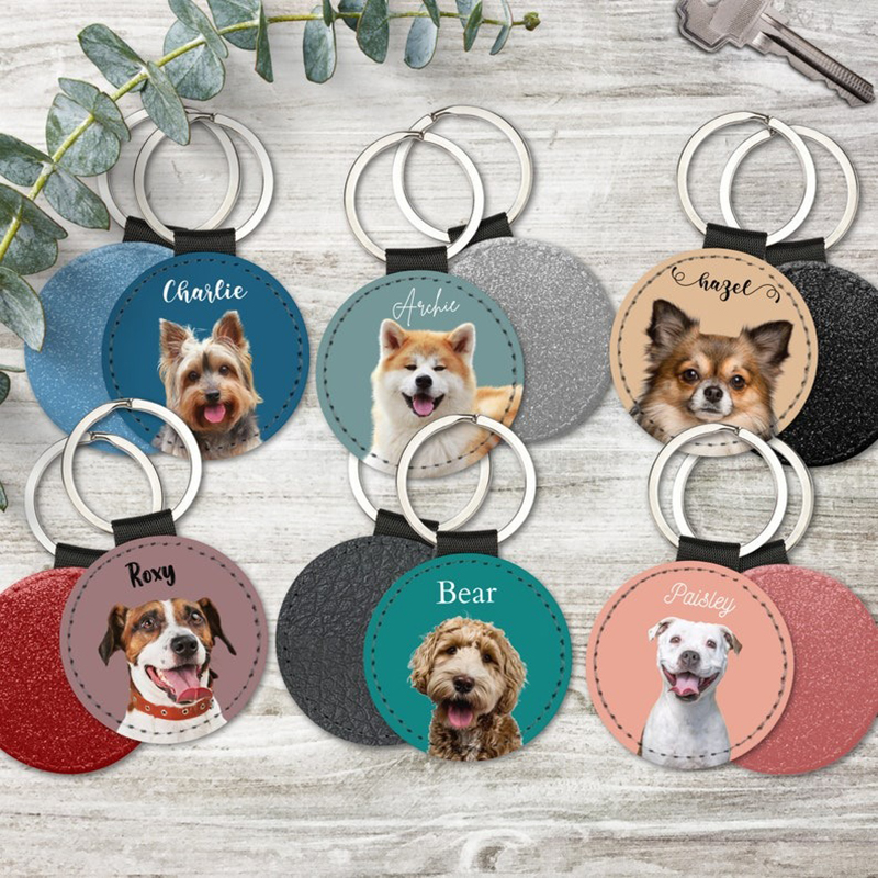 Custom Pet Photo Keychain Pers - Pet Portrait Custom 评论和价格
