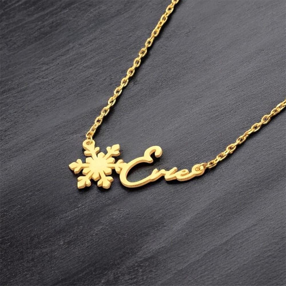 Custom Simple Name Necklace St - Birth Flower Necklace 评论和价格
