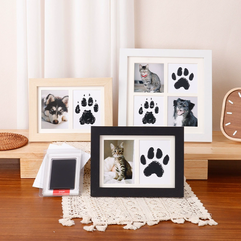 Diy Wooden Baby Pet Paw Print  - Engraved Wood Frame 评论和价格