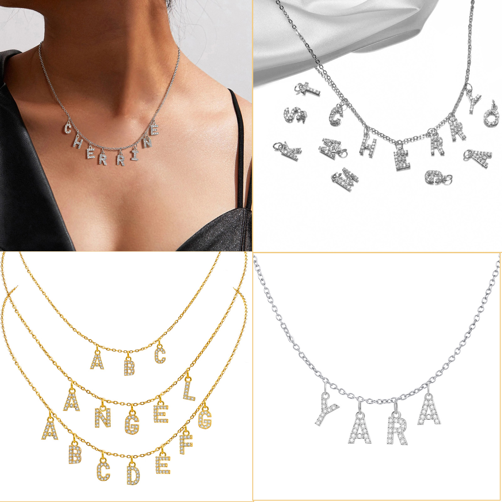 Custom Personalized Name Neckl - Name Necklace Custom 评论和价格