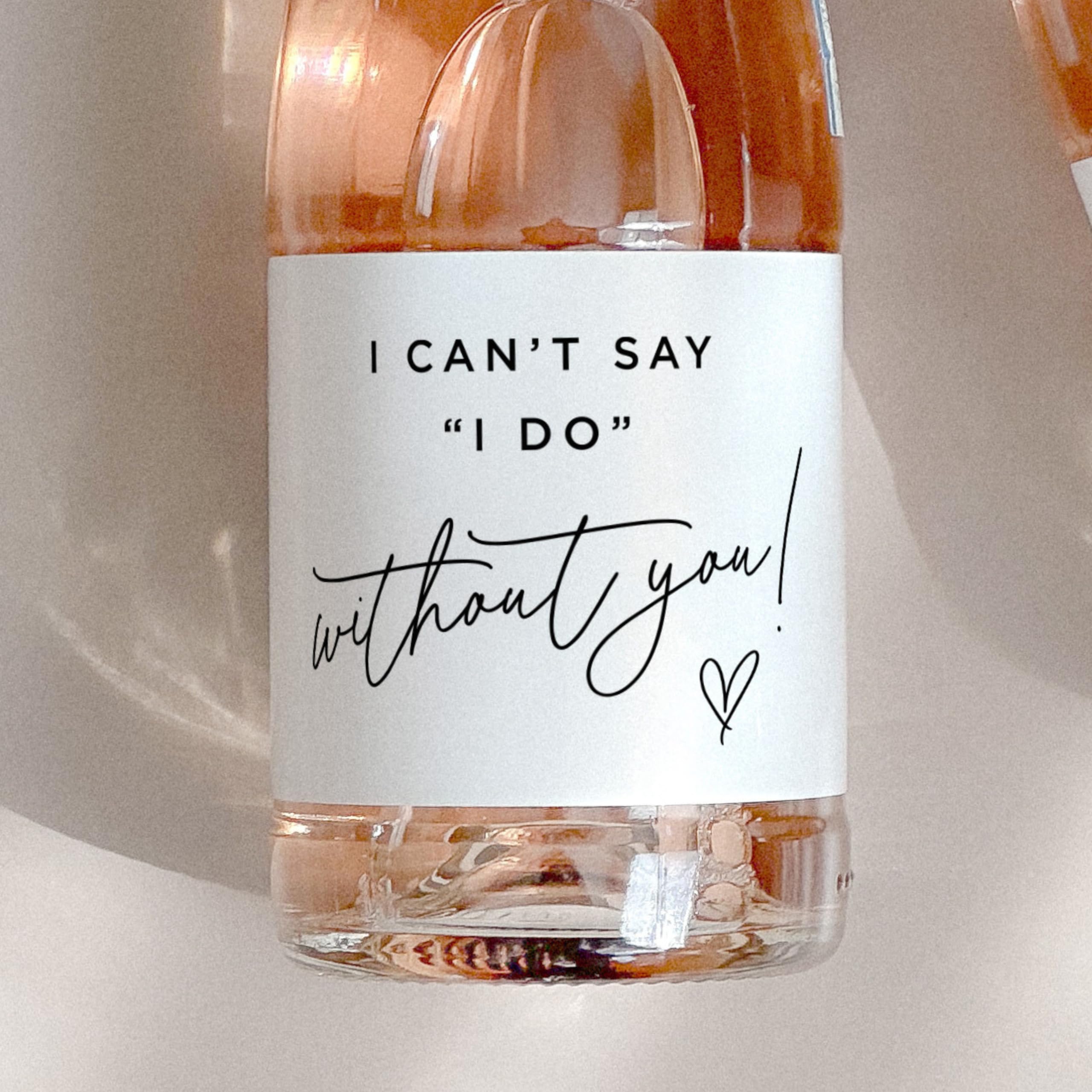Bridesmaid Proposal Mini Champ - Personalised Candle Label 评论和价格