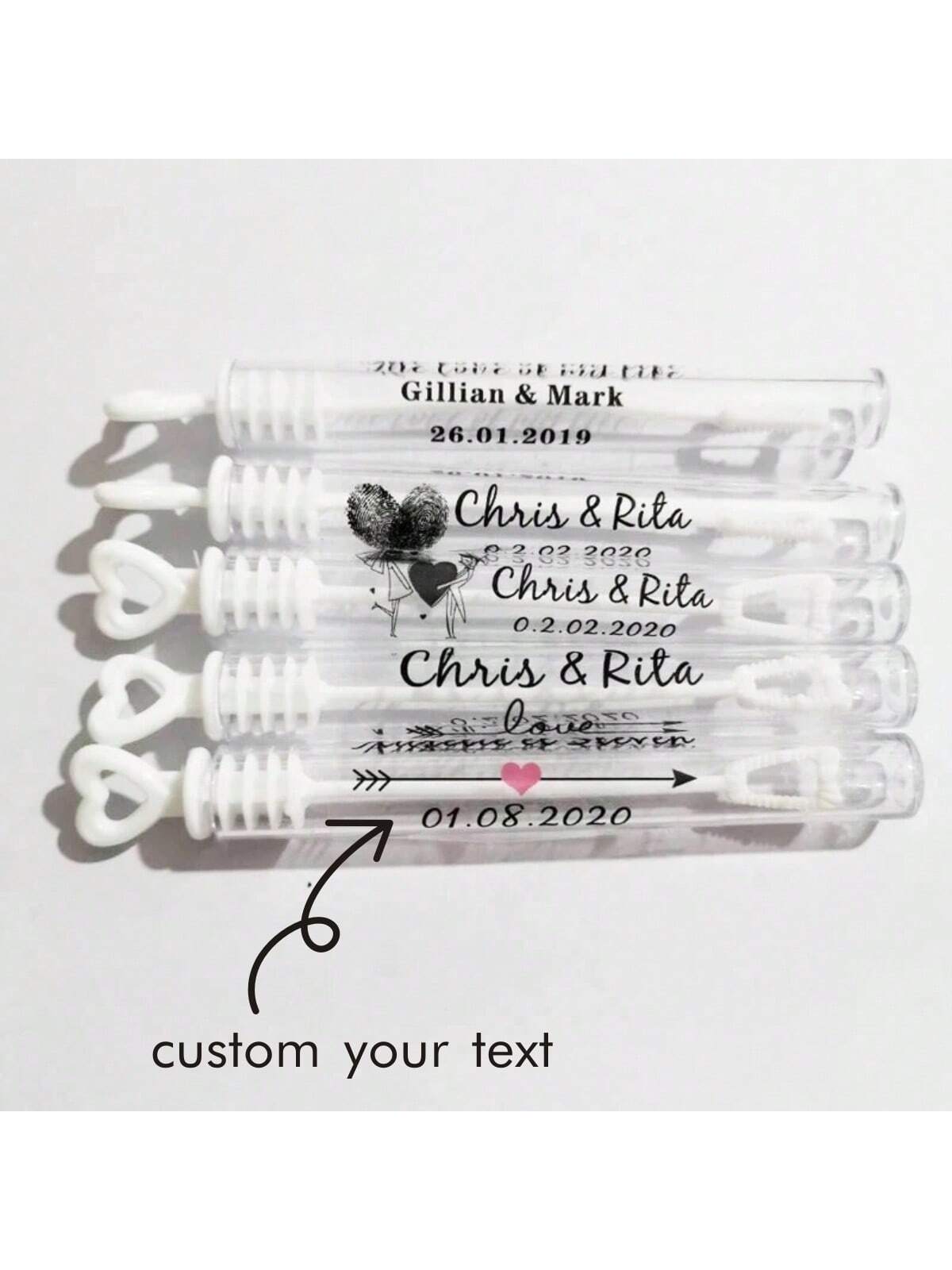 100 Wedding Bubble Tags Bubble - Personalised Candle Label 评论和价格