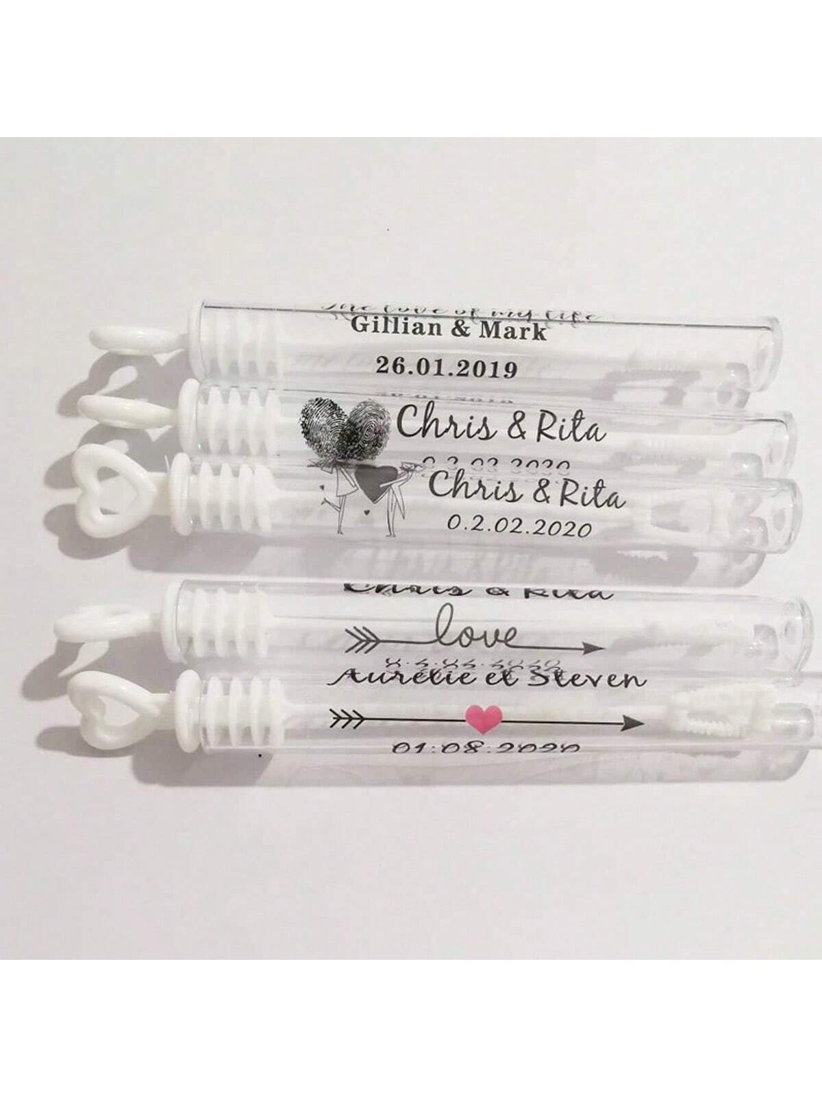 100 Wedding Bubble Tags Bubble - Personalised Candle Label 评论和价格