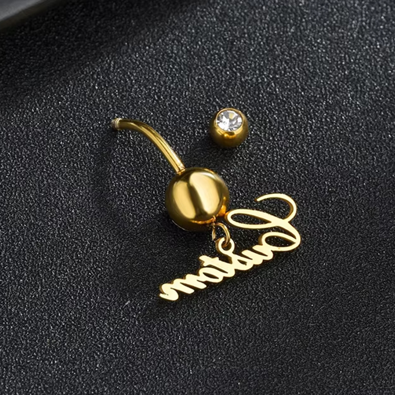 Letdiffery Custom Name Belly B - Initial Ring Custom 评论和价格