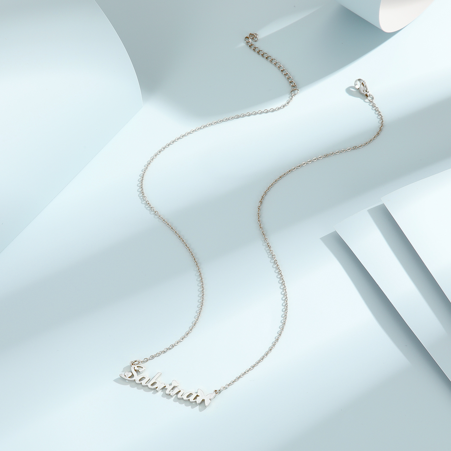 1pc Personalized Butterfly Nam - Name Necklace Custom 评论和价格
