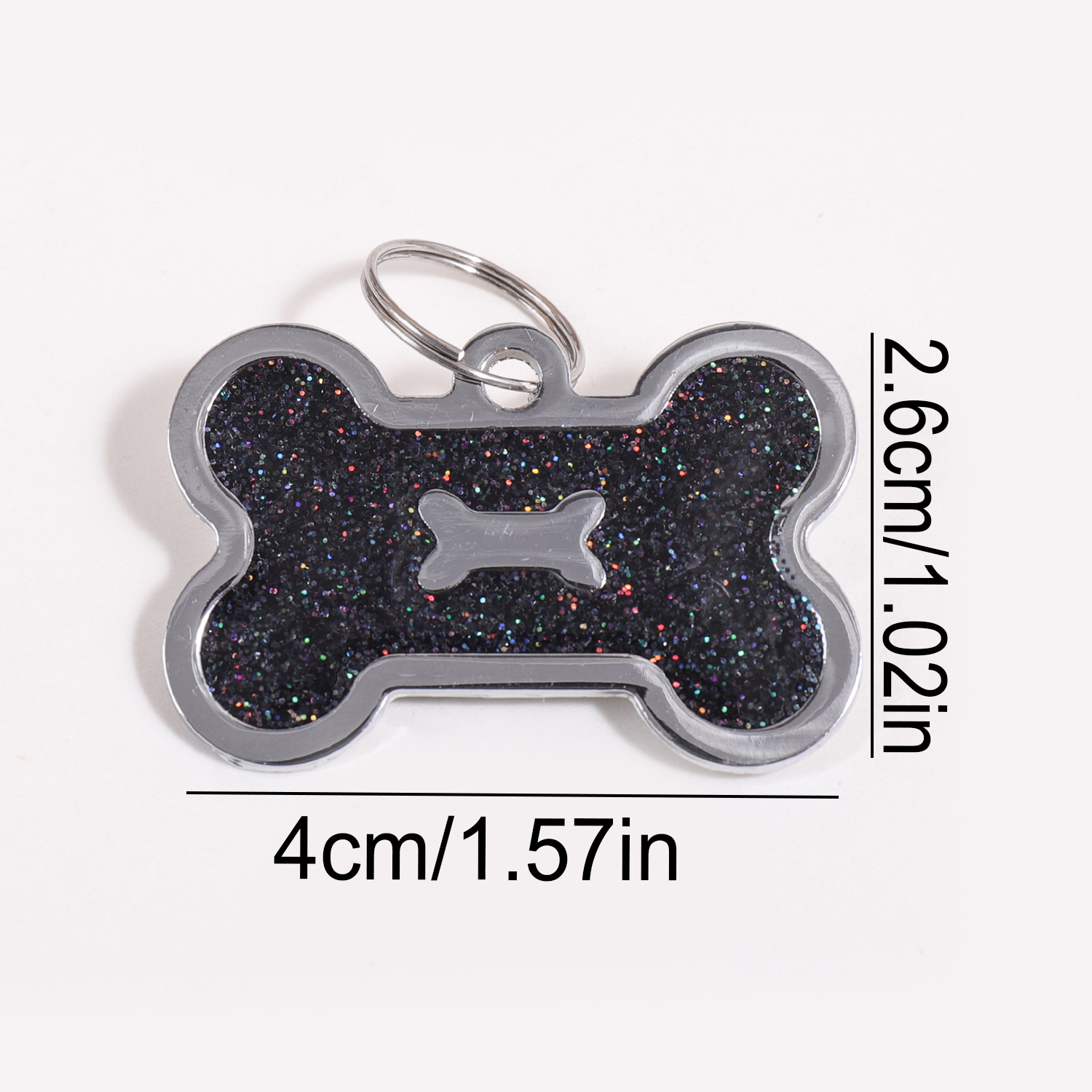 Glitter Custom Text Dog Tags C - Pet Portrait Custom 评论和价格