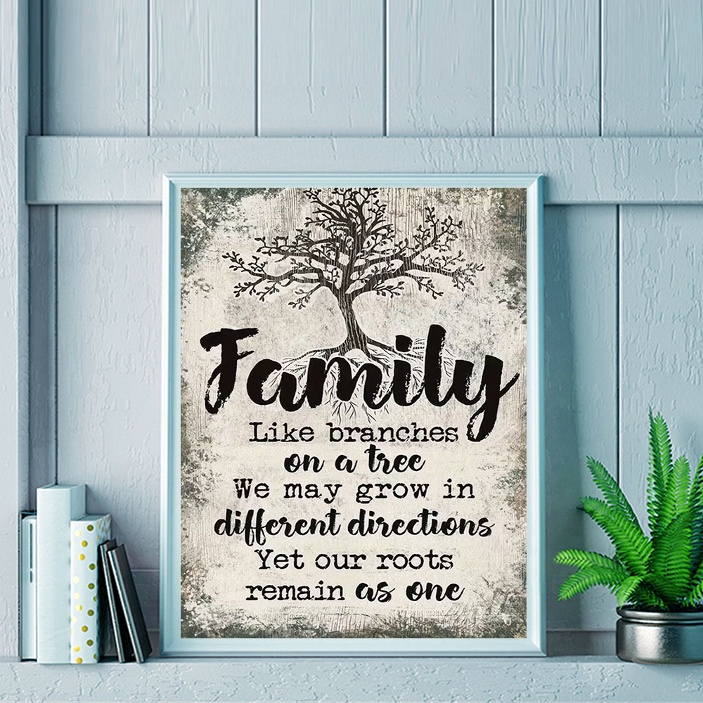 HUACAN  11CT Cross Stitch Comp - Family Tree Print 评论和价格