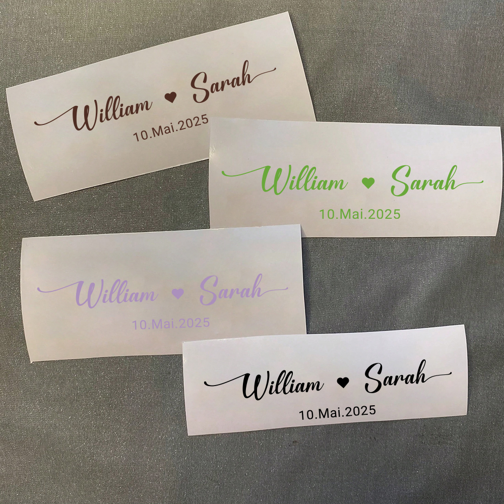 Custom Name Decals for Wedding - Personalized Name Box 评论和价格