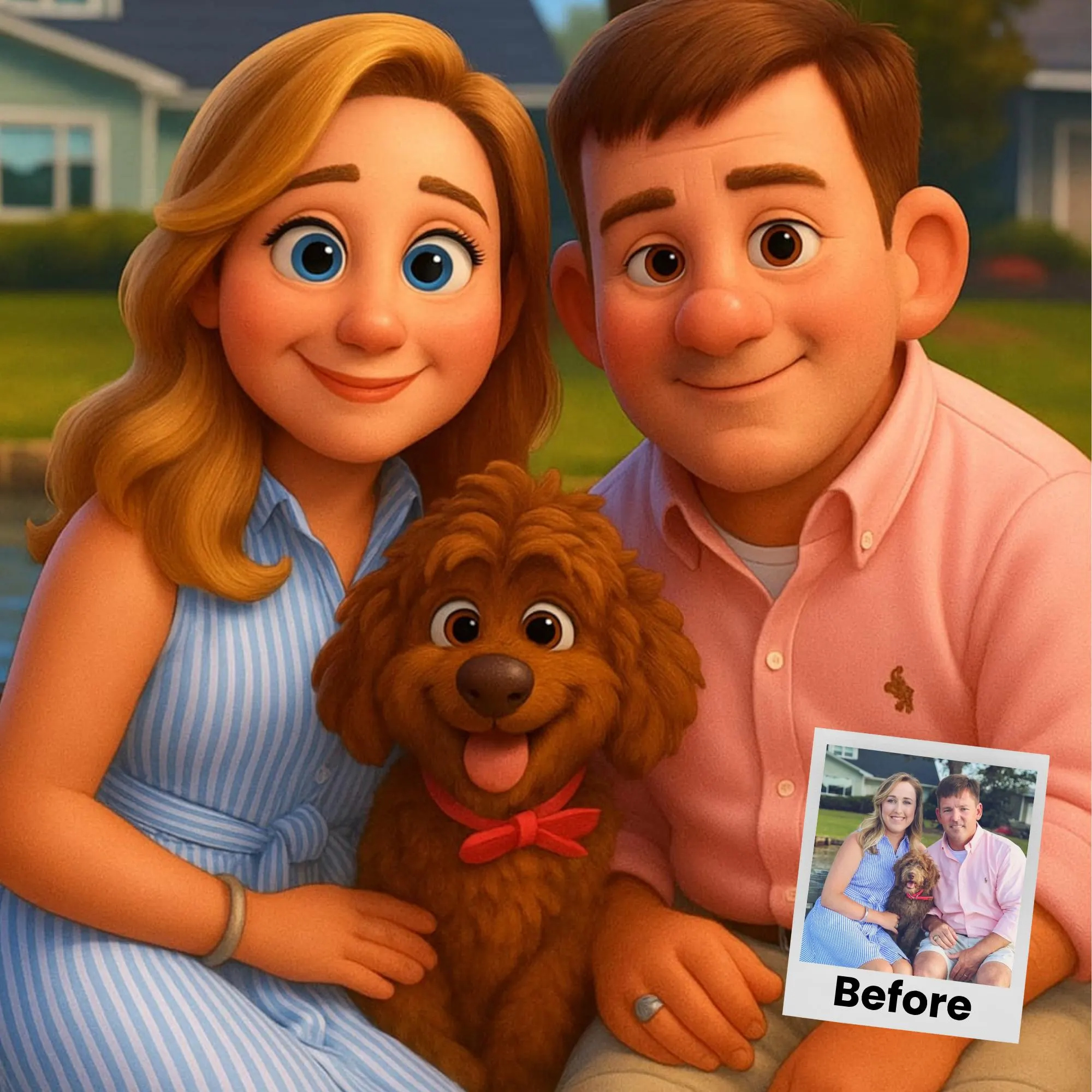 Custom Animated Character Fami - Pet Portrait Custom 评论和价格