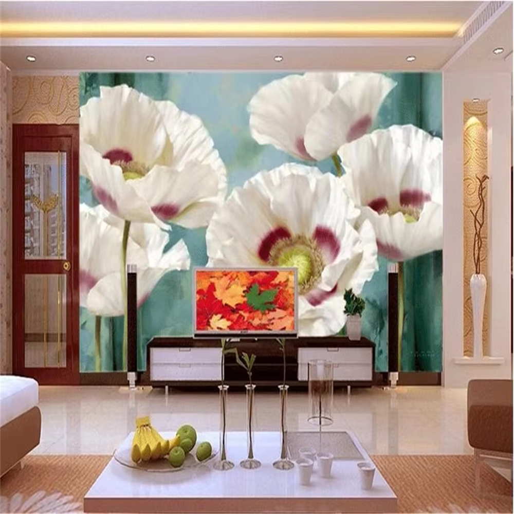 custom White flowers wallpaper - Custom Night Sky 评论和价格
