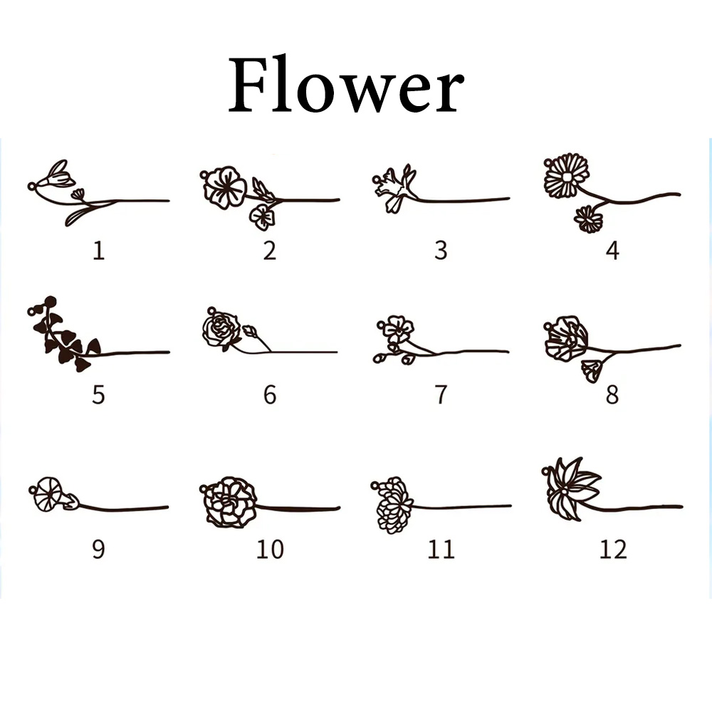 Haiyufly Personalized Custom N - Birth Flower Necklace 评论和价格