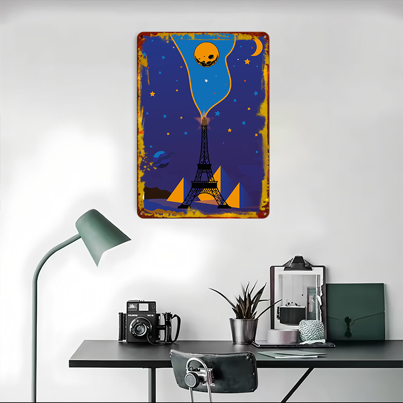 Eiffel Tower Night Sky Poster  - Custom Night Sky 评论和价格