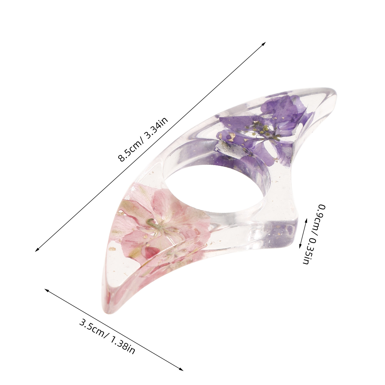 Artistic Resin Thumb Bookmark  - Dried Flower Bookmark 评论和价格