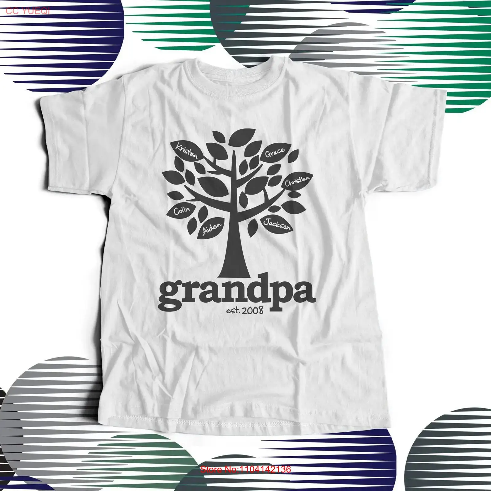 Grandpa shirt family tree esta - Family Tree Print 评论和价格