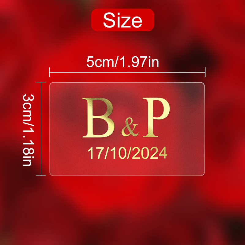 ‌Personalized Gold Transparent - Personalised Candle Label 评论和价格