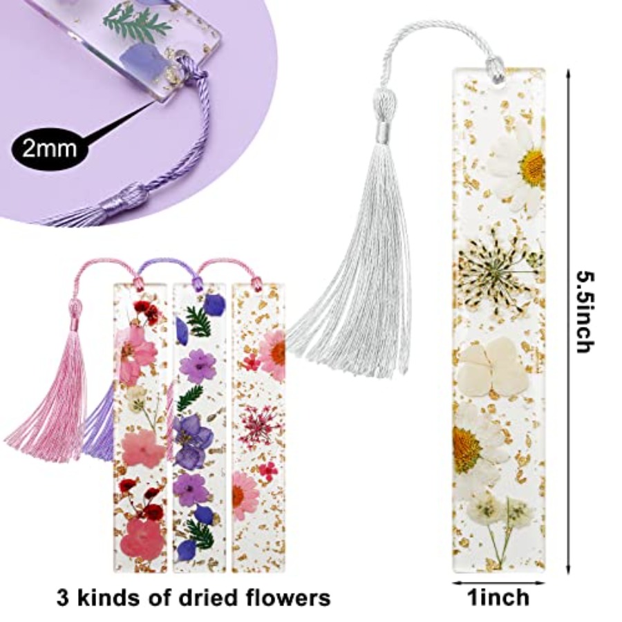 Bookmarks for Women, Book Mark - Dried Flower Bookmark 评论和价格