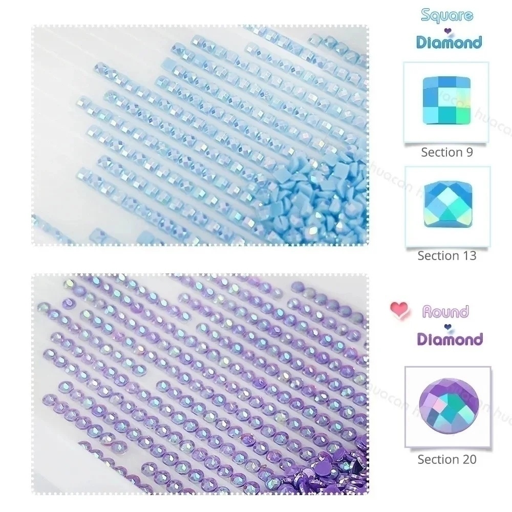 Frameless, Diamond Embroidery  - Photo Mosaic Print 评论和价格
